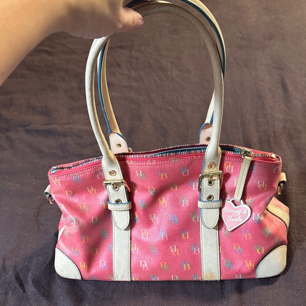 Dooney & Bourke Coral Satchel with Cream Accents